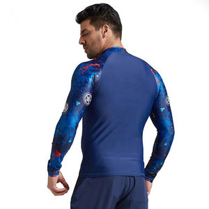 Chemise de compression légère et respirante pour homme, tenue de sport ajustée et extensible, chemise de sport, chemise de fitness, rashguard pour homme - Product Image 5