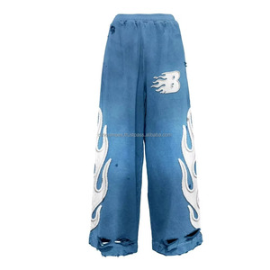 À la mode brodé numérique imprimé uni teint soleil fané fermeture éclair Vintage à capuche chaud polaire coton pour le confort hivernal - Product Image 4