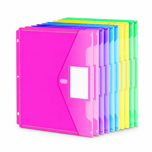 Carpeta de Archivos de Oficina con Solapa de Velcro y 3 Orificios para Documentos A4 de PP - Product Image 1