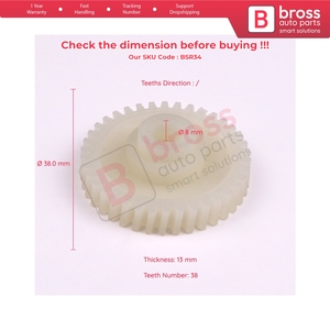 BSR34 ซันรูฟมอเตอร์ซ่อมเกียร์ 38 ฟันสำหรับ C3 FC Avensis T22 โคโรนา T21 Zafira A - Product Image 5