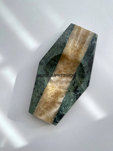 ที่เขี่ยบุหรี่รูปหินอ่อนทรงสี่เหลี่ยมหรูหราทำด้วยมือของขวัญที่เขี่ยซิการ์แบบคลาสสิกที่กำหนดเองสำหรับเขาที่วางเถ้าบุหรี่และที่ดักบุหรี่ - Product Image 2