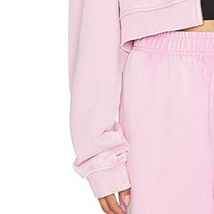 Nuevo Conjunto Deportivo Corto Rosa Claro con Logotipo Personalizado, Sudadera con Capucha y Pantalones Deportivos para Mujer, Ropa Deportiva Transpirable para Exteriores, Traje Deportivo para Mujer - Product Image 3