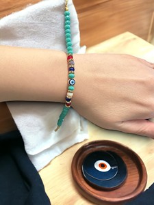DAFNI BIG PAZAR Bracelet Bohème Perlé en Pierres Naturelles et Alliage Métallique Précieux Fait Main Unisexe Cadeau Fête des Mères Saint-Valentin - Product Image 5