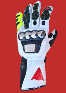 Botas de carreras de cuero para moto Guantes impermeables para moto Pantalla táctil Dedo completo Guantes de moto hechos de cuero de alta calidad - Product Image 2