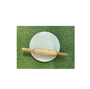 Customized White <b>Marble</b> <b>Rolling</b> <b>Pin</b> Board Cookie Baking <b>Marble</b> <b>Rolling</b> <b>Pin</b> With Wooden Handle and Base for Kitchen - Product Image 2