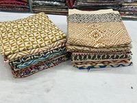 Écharpe indienne en coton imprimé à la main Sarongs de plage réversibles Sarong de plage avec imprimé indien complexe