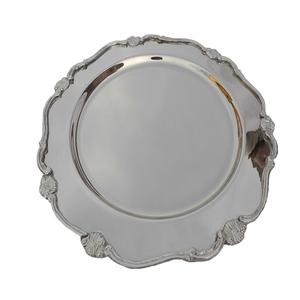 Plat décoratif de table en métal finition nickel, pour servir les aliments, utilisation en hôtel, cuisine, restauration, appareils électroménagers, assiette de restaurant - Product Image 2