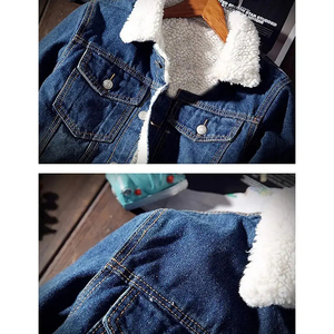 New Arrival Best Selling <b>Men</b> Winter Latest Lined Denim <b>Jacket</b> Windbreaker <b>Trucker</b> <b>Jacket</b> - Product Image 5