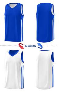 Maillot de basket-ball athlétique en maille respirante personnalisé pour hommes, maillot de basket-ball réversible pour jeunes et style d'ensemble d'uniformes - Product Image 4