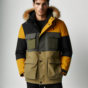 Chaqueta de Plumón Blanca Cálida de Moda 2024, Abrigo de Invierno Informal con Capucha para Hombre, Impermeable, Cortavientos, Estilo Parka, Largo, Estilo Urbano - Product Image 5