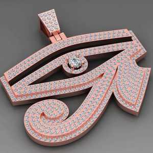 จี้เงินแท้ 925 ประดับเพชรโมอิสซาไนต์ รูปดวงตาแห่งฮอรัส ของขวัญวันเกิด พร้อมจี้และเครื่องประดับอื่นๆ - Product Image 4