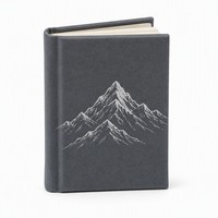 Mini livre personnalisé, livre miniature, livre de poche, impression OEM, personnalisation prise en charge, journal de poche artistique Montagne enneigée en ardoise