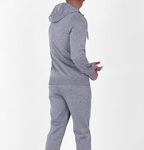 Ensemble de survêtement d'hiver pour homme personnalisé, sweat à capuche entièrement zippé, uni, 100% coton, poche cargo, pantalon empilé, jogging, survêtement 2 pièces - Product Image 2