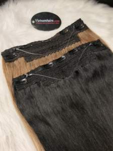 2025 vente chaude de haute qualité Vietnam 100% extensions de cheveux humains crus pour Halo cuticule vague Curl Remy cheveux faisceau droit Yaki - Product Image 2