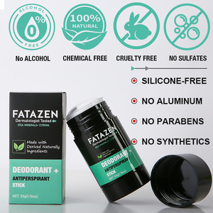 FATAZEN dermatologo testato <span class=keywords><strong>deodorante</strong></span> antiodorante Stick naturale profumo di cedro minerale di mare balsamo odore di <span class=keywords><strong>sudore</strong></span> OEM <span class=keywords><strong>deodorante</strong></span> - Product Image 3