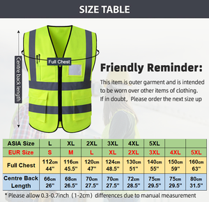 High Visibility Strip Reflective Safety Vest Jacket <b>One</b> Size Fits <b>All</b> <b>Waterproof</b> Anti-Heat Custom Brand Work Uniform Customized - Product Image 3