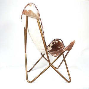 Leather Butterfly Cowhide Hair on <b>Chair</b> - Product Image 2