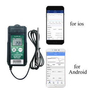Tempu06 LCD hiển thị tái sử dụng kỹ thuật số USB nhiệt độ dữ liệu logger ghi lại màn hình cho chuỗi lạnh Tủ đông lạnh phòng lạnh - Product Image 6