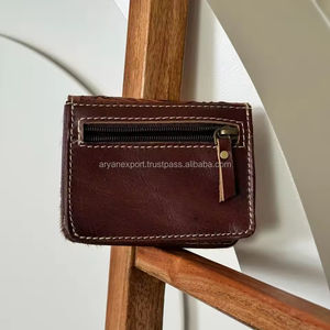 Porte-monnaie de petite taille en cuir de vachette, usiné à la main, multi-usages, mini portefeuille pour femmes, cadeaux occidentaux, cowgirl - Product Image 3