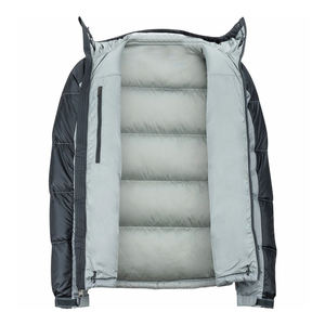 Vente en gros Veste légère matelassée à bulles en duvet compressible pour hommes avec polaire et capuche amovible - Product Image 4