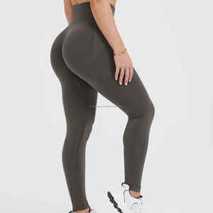 Mallas deportivas de alta calidad para mujer, ropa deportiva de cintura media para yoga, diseño sin costuras a la venta a un precio razonable - Product Image 5