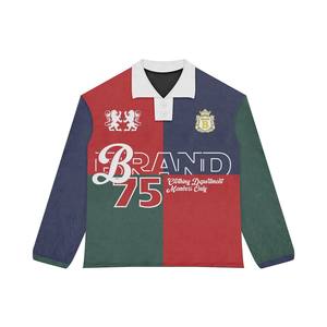 Personalizado estilo de moda sudaderas de moda camisetas de manga larga Streetwear cuello Logo diseño impreso camisas Casuales - Product Image 5