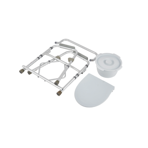 Bliss Medical Classic Commode Toilette Chaise Flat <span class=keywords><strong>Pack</strong></span> Salle De Bains Aide À La Sécurité pour Personnes Âgées Augmente La Hauteur Siège De Toilette Cadre - Product Image 6