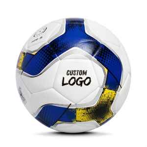 Unique 18-Panel Machine Sewn TPU Soccer Ball | Synthetic <b>Leather</b>, EVA Foam <b>Cushioning</b> | Durable Training & Practice Footballs - Product Image 1