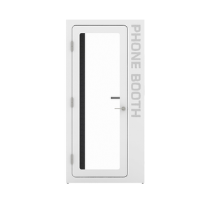 Cabine téléphonique acoustique minimaliste pour bureau Vis-a-Vis Privacy Pod pour un travail ciblé et un enregistrement de podcast - Product Image 3
