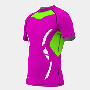 Ventes en gros de rashguards pour hommes à manches longues, design personnalisé, dernier modèle, spandex/nylon, qualité supérieure, taille adulte, rashguard MMA - Product Image 6