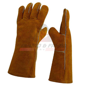 Gants de soudage en cuir de bonne qualité OEM Gants de soudage de construction imperméables Gants de soudage légers - Product Image 5