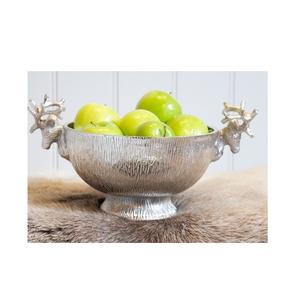 Bol de service en acier, décoratif moderne, design unique, vaisselle polonaise brillante, bol à fruits pour la décoration de la salle à manger à la maison - Product Image 2