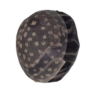 Perruque et toupet 100% cheveux humains, cheveux vierges chinois Remy, prothèse Taz Hair BD Lace Front Water Wave - Product Image 4