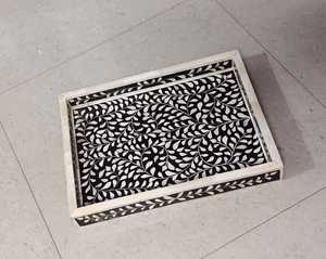 ถาดเสิร์ฟลายหินอ่อนโมเสคพร้อมเม็ดหอยมุกสไตล์โบฮีเมียนทันสมัยของขวัญตกแต่งบ้านแบบชนบท - Product Image 3