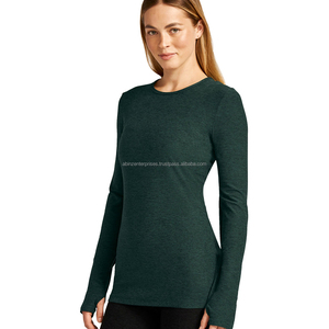 Top corto de Yoga y Fitness de secado rápido para mujer, camiseta de entrenamiento cómoda de manga larga, estiramiento corporal capaz para adultos, suave para correr - Product Image 4