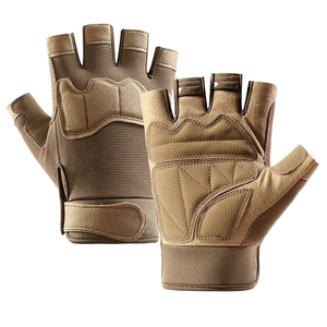 Unisex Half Finger Weightlifting <b>Gloves</b> with Touchscreen, Polyester Outdoor Sports Gym Fitness <b>Gloves</b> Pull-On Closure - Product Image 1