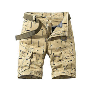 Pantalones Cortos Deportivos Casuales para Hombre, Diseño Personalizado, Algodón, Estilo Cargo, Bolsillos Holgados, Talla 6XL, Estilo Urbano y Playero - Product Image 1