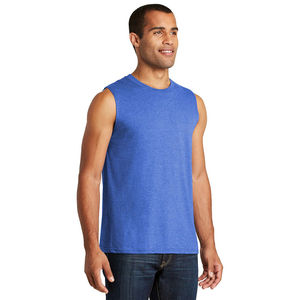 Camiseta sin Mangas de Algodón para Hombre al por Mayor, 100% Poliéster, Informal, para Verano, Disponible en Todos los Colores - Product Image 4