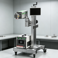 Máquina de Marcado Láser UV de 5W, 355nm, de Precisión, para Plástico, Vidrio, Electrónica, Embalaje, Marcado Industrial en Línea