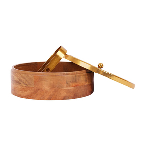 Casserole en bois de designer incroyable Design personnalisé Cuisine polyvalente Conception artisanale Idéal pour servir la marmite - Product Image 3