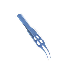 Pinzas de Oftalmología Premium de 0.12mm, Anguladas, de Titanio con Recubrimiento Azul, Acero Inoxidable, Juego de Instrumentos Microquirúrgicos Reutilizables, Certificación CE - Product Image 3
