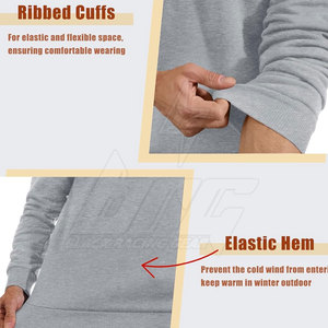 Logotipo personalizado Basics Hombres Sudaderas Pullover Hombres Sudaderas Ropa Hombres Sudaderas - Product Image 5