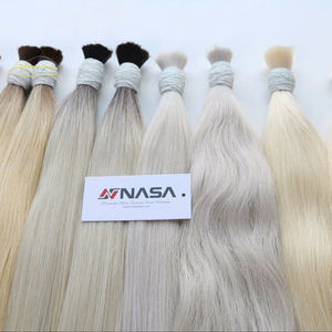 Prix de gros Extensions de cheveux en vrac Soyeux et sans perte Double noyer 100 grammes Couleurs foncées 10 pouces - Product Image 1