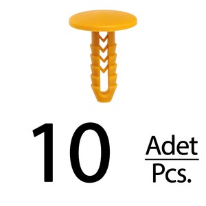 Clips de rembourrage - 10 pièces pour Alfa Romeo 147, Fiat Grande Punto - Product Image 1