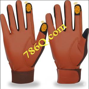 Carreras Durable Transpirable Pantalla táctil Piel de cabra Cuero Europeo Caballo Alto agarre GUANTES DE MONTA Doma Competición Moda - Product Image 1