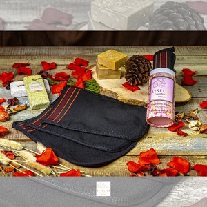For Soft Knit Viscose Sensitive Skin <b>Bath</b> Exfoliating Glove Gentle Daily Spa Body <b>Scrubber</b> Mittens All Natural Personal Hygiene - Product Image 2