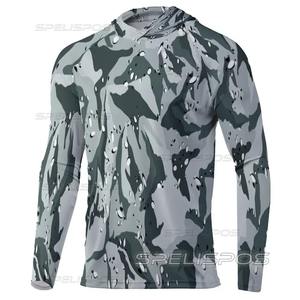EM hecho a medida 50 + protección UV hombres capucha manga larga ropa de pesca camiseta de pesca ropa de pesca secado rápido transpirable 2025 - Product Image 4