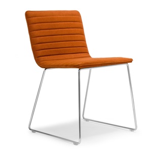 Chaise de salle à manger rembourrée confortable et moderne de qualité supérieure avec base en métal - Product Image 1
