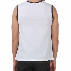 Débardeur sans manches pour homme, col rond, tricoté, color-block, en coton uni, style décontracté avec poche, design respirant - Product Image 2
