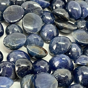 Madagasker ไพลิน Cabochon ธรรมชาติขนาด13x11มม. 11.22อัญมณีหลวมรูปทรงกลมสำหรับทำเครื่องประดับ - Product Image 1